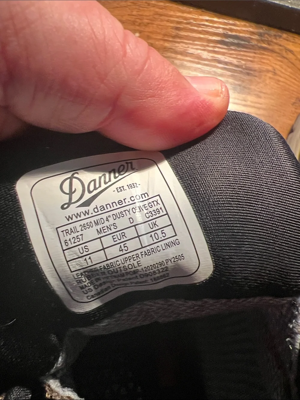Danner Brown Suede Men's Hiking Boots with Black Accents